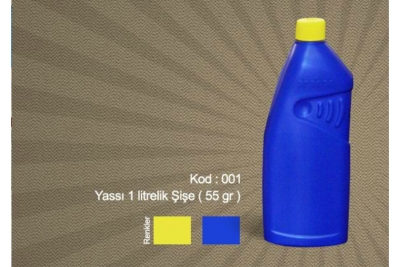 Yassı 1 lt şişe(55 gr)